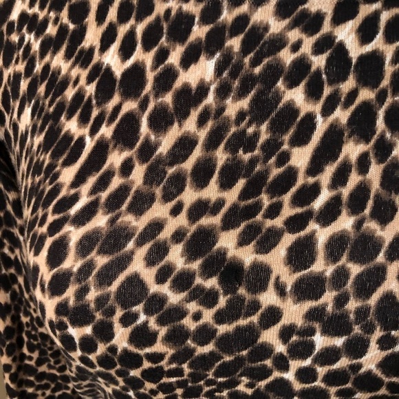 J. Crew Teddie Lightweight Leopard Print Sweater Sz XXS - Picture 2 of 5